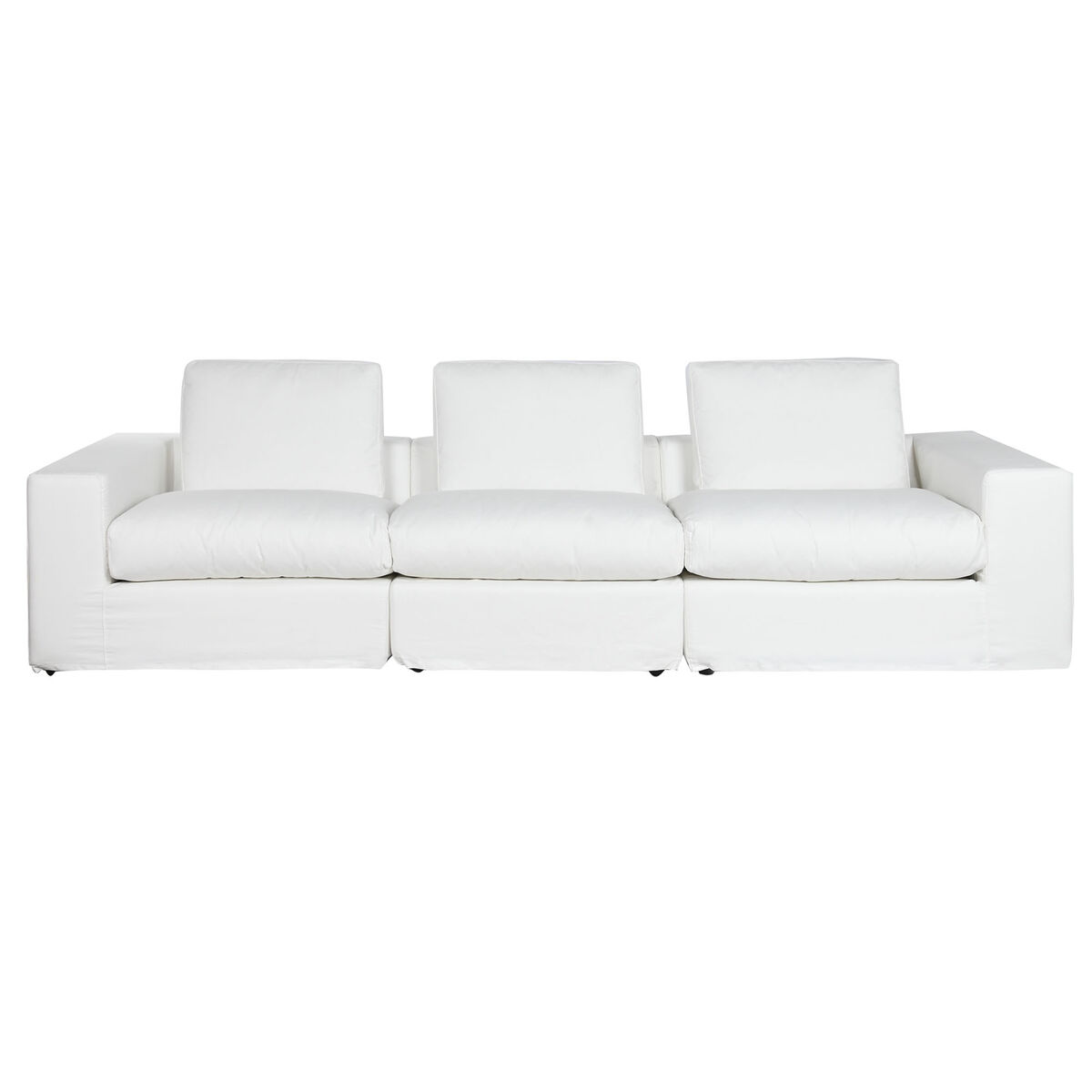Sofá Home ESPRIT Branco Moderno 286 x 95,5 x 57 cm